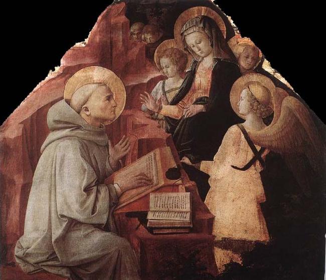 Fra Filippo Lippi The Virgin Appears to St Bernard oil painting image
